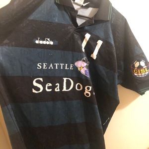 Diadora vintage Seattle SeaDog Jersey # 11 size XL